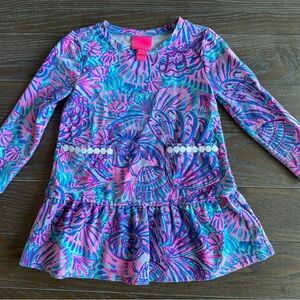 Lilly Pulitzer Pink and Blue Patterned Top